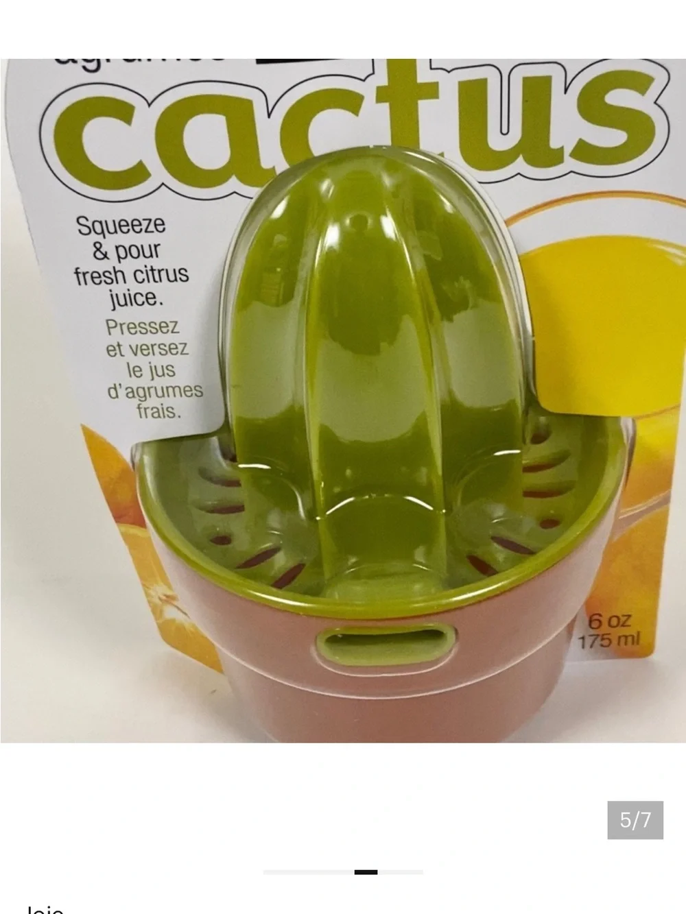 Joie Cactus Citrus Juicer - Lime Green & Terracotta